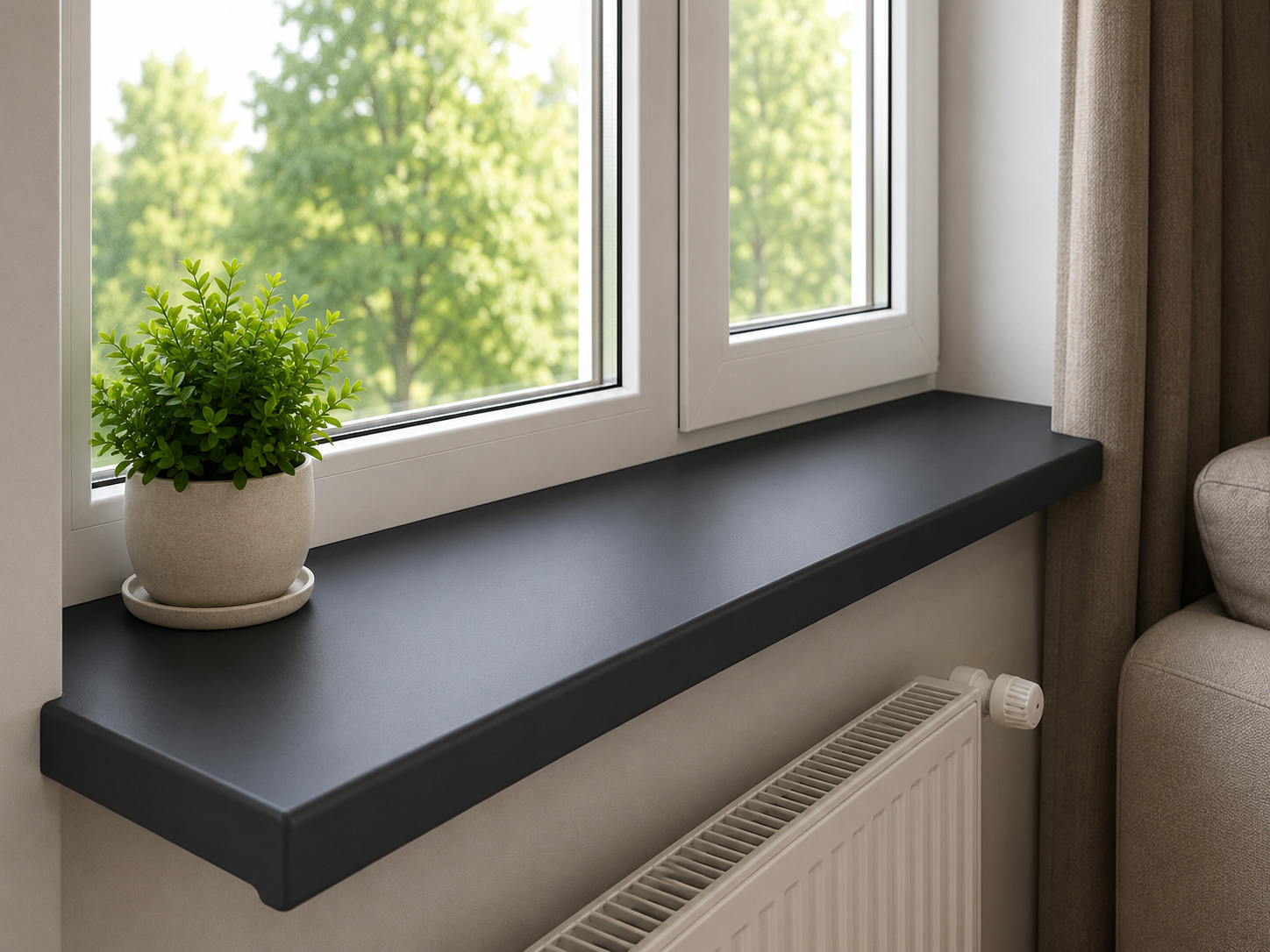 PVC palodze Antracīts ar reljefu virsmu