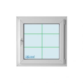 PVC-vindu 860x1270 mm, håndtak til venstre, KBE